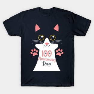 100 Ameowzing Days kawaii kitten cat lover T-Shirt